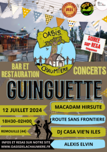 Affiche de la guinguette de juillet 2024